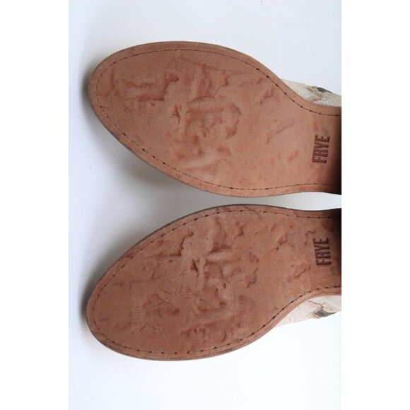 FRYE Carson Piping Bootie zip Up ankle boots leather womens shoes sz 6 B - Picture 13 of 15